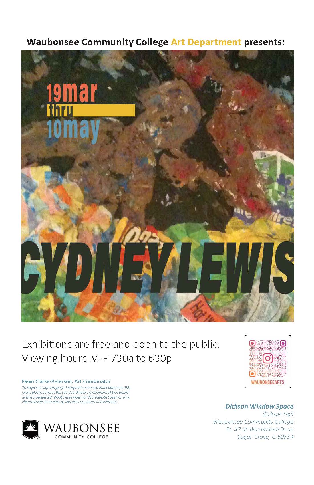 Cydney Lewis Poster Art Exhibition