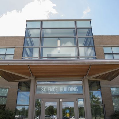 Sugar Grove Science Building Entrance summer S