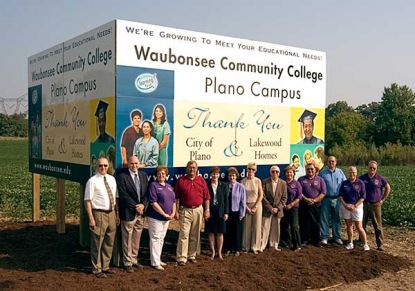 Plano Campus grand opening sign