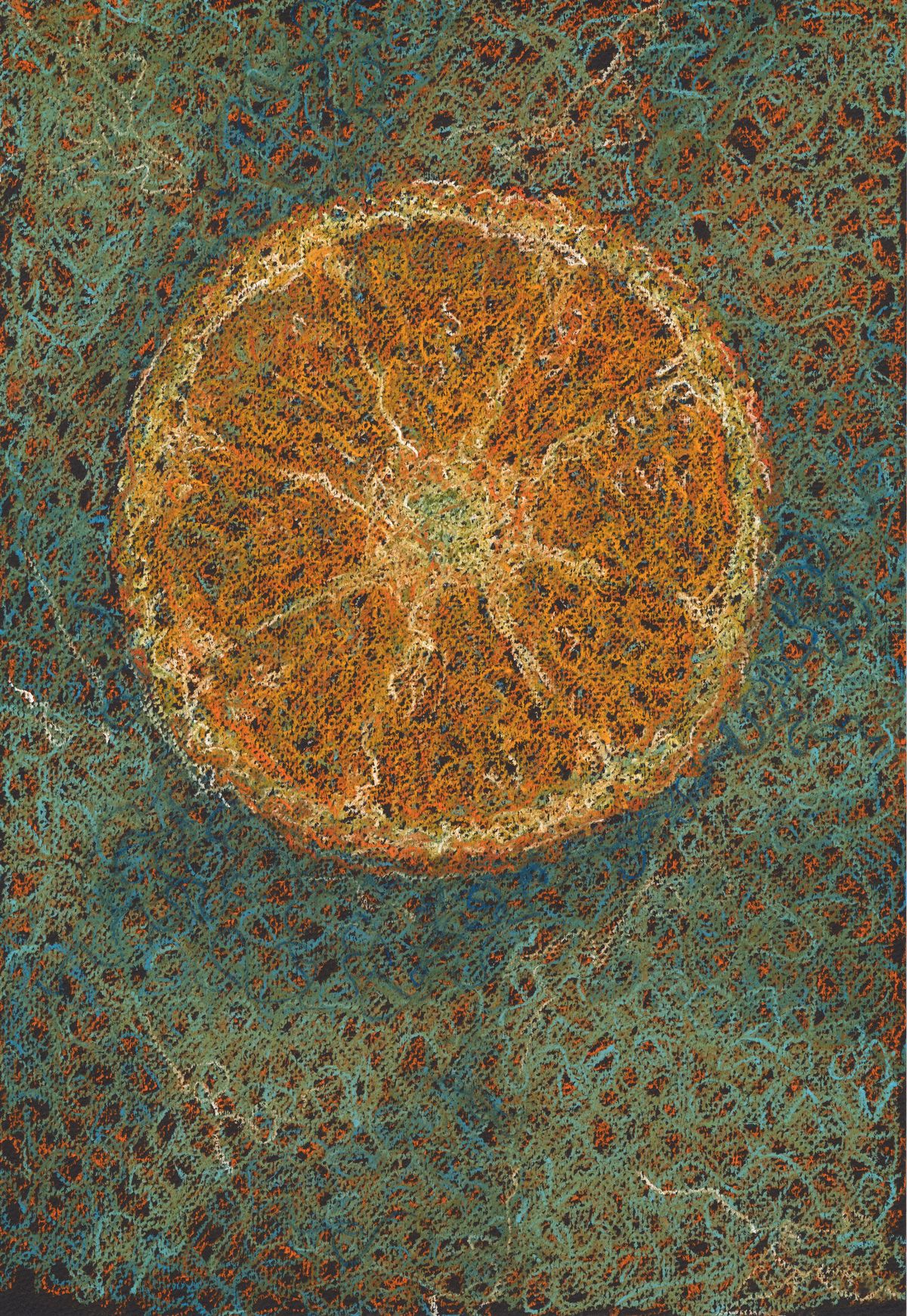 Jake Wresinski, “Slice” - 2017, Pastel on Paper, 19 x 13 in.