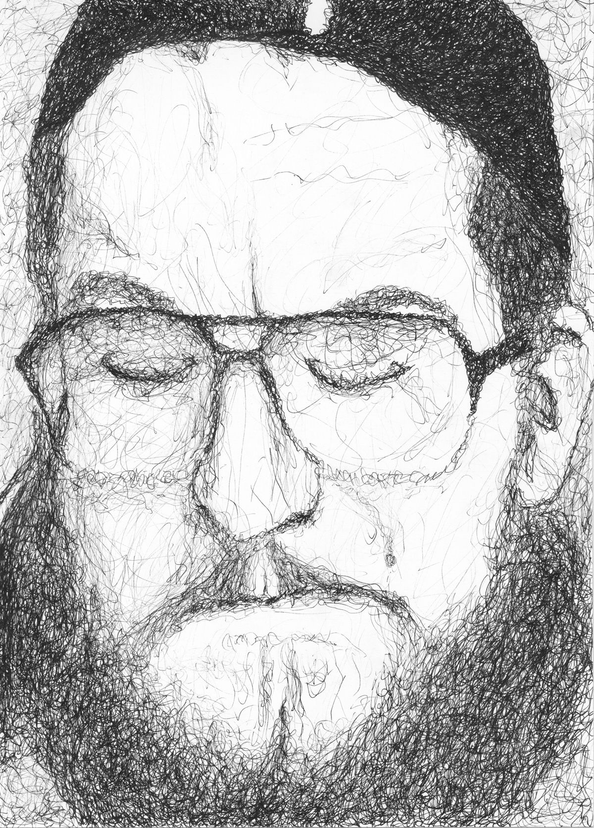 Abby Tyioran, "Mike Adams" - 2015, Ink, 13 15/16 x 10 in., TBD