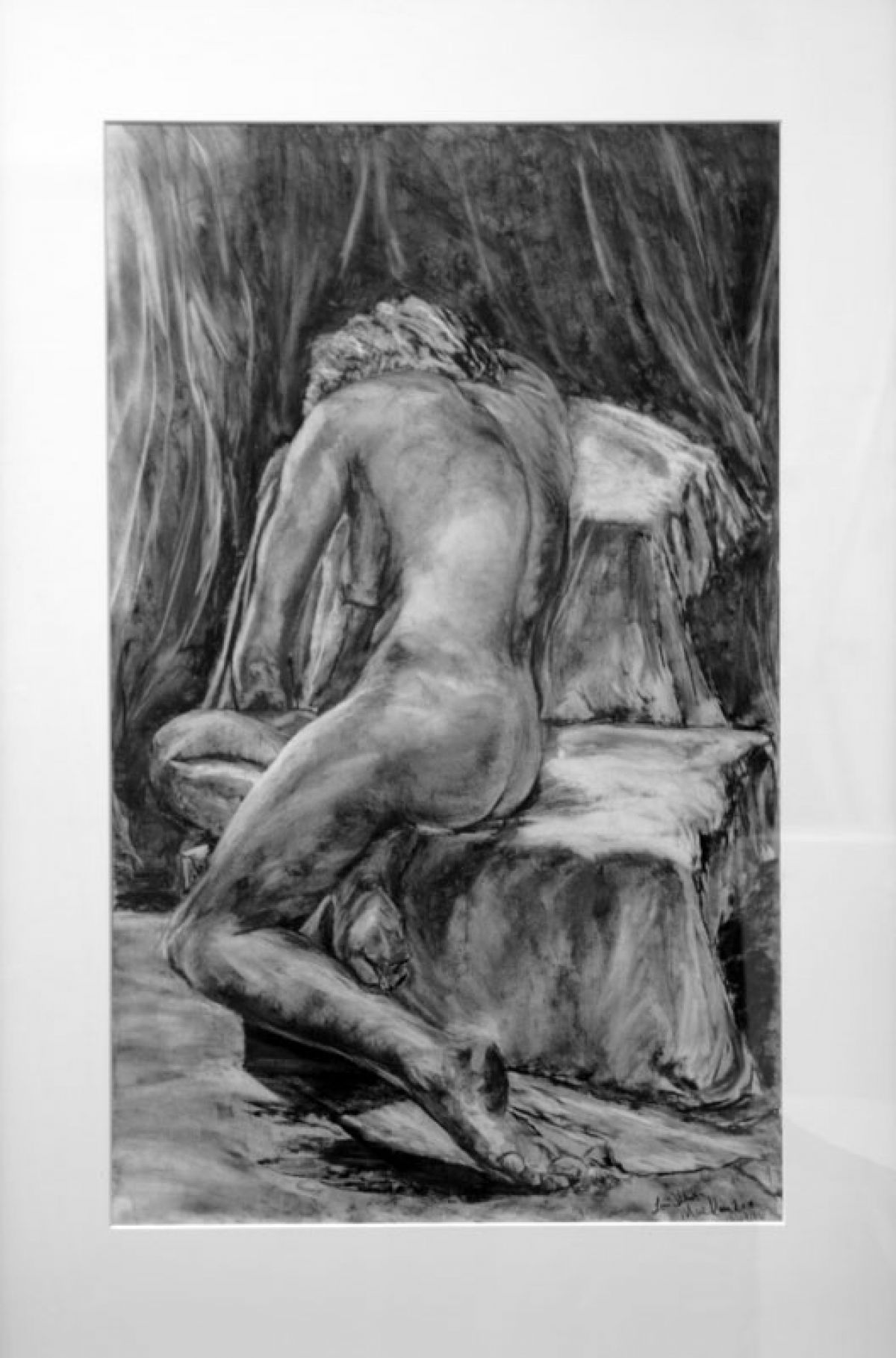2006, Charcoal on Paper, 29 x 18 in.