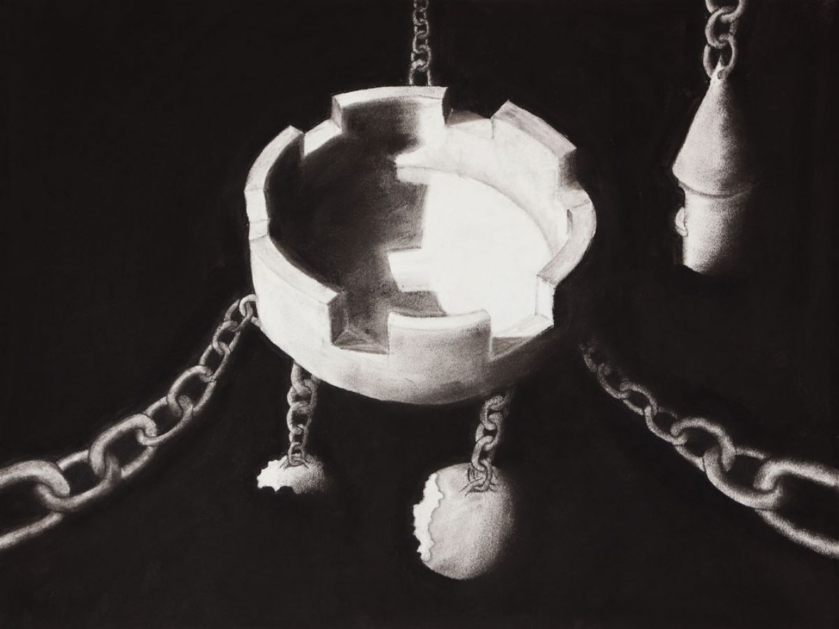2010, Charcoal on Paper, 25 x 30 in.