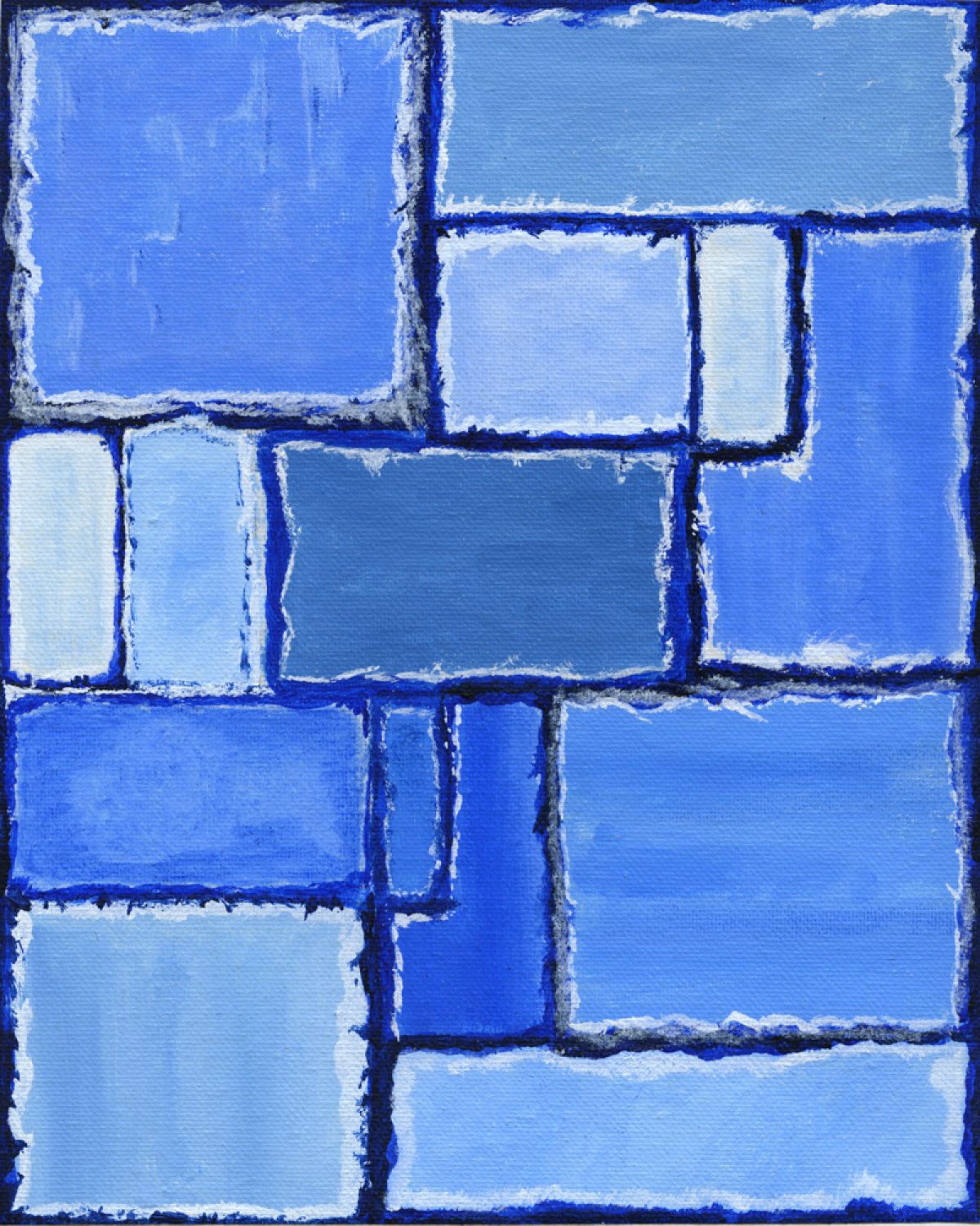 2012, Acrylic on Canvas Paper, 9 7/8 x 7 7/8 in.