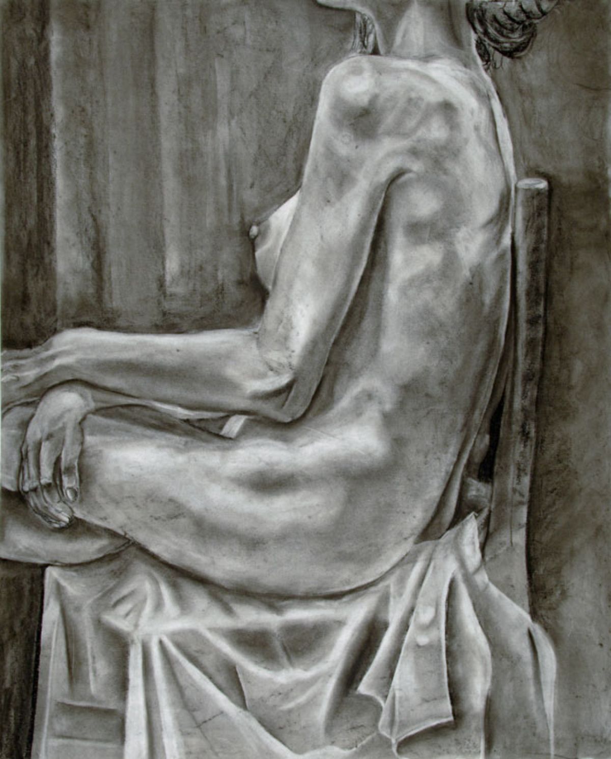 2007, Charcoal on Paper, 36 x 29 in.