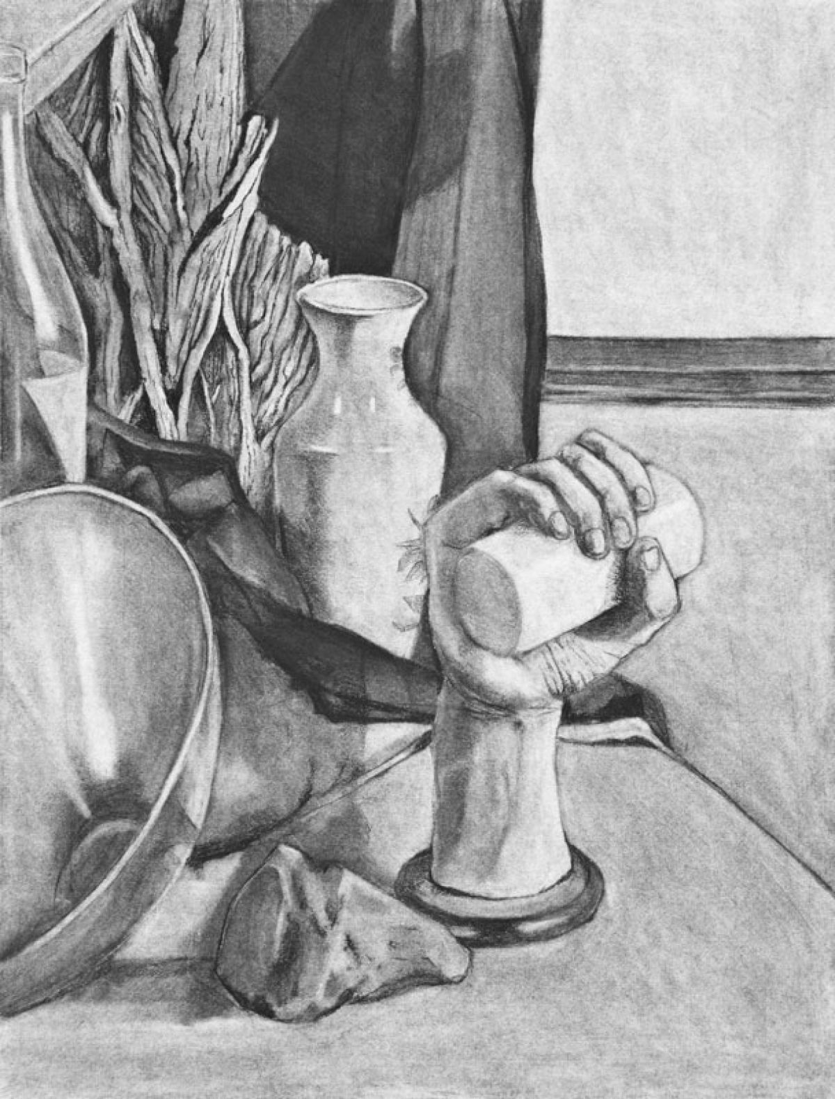 2009, Charcoal on Paper, 23 1/2 x 18 in.