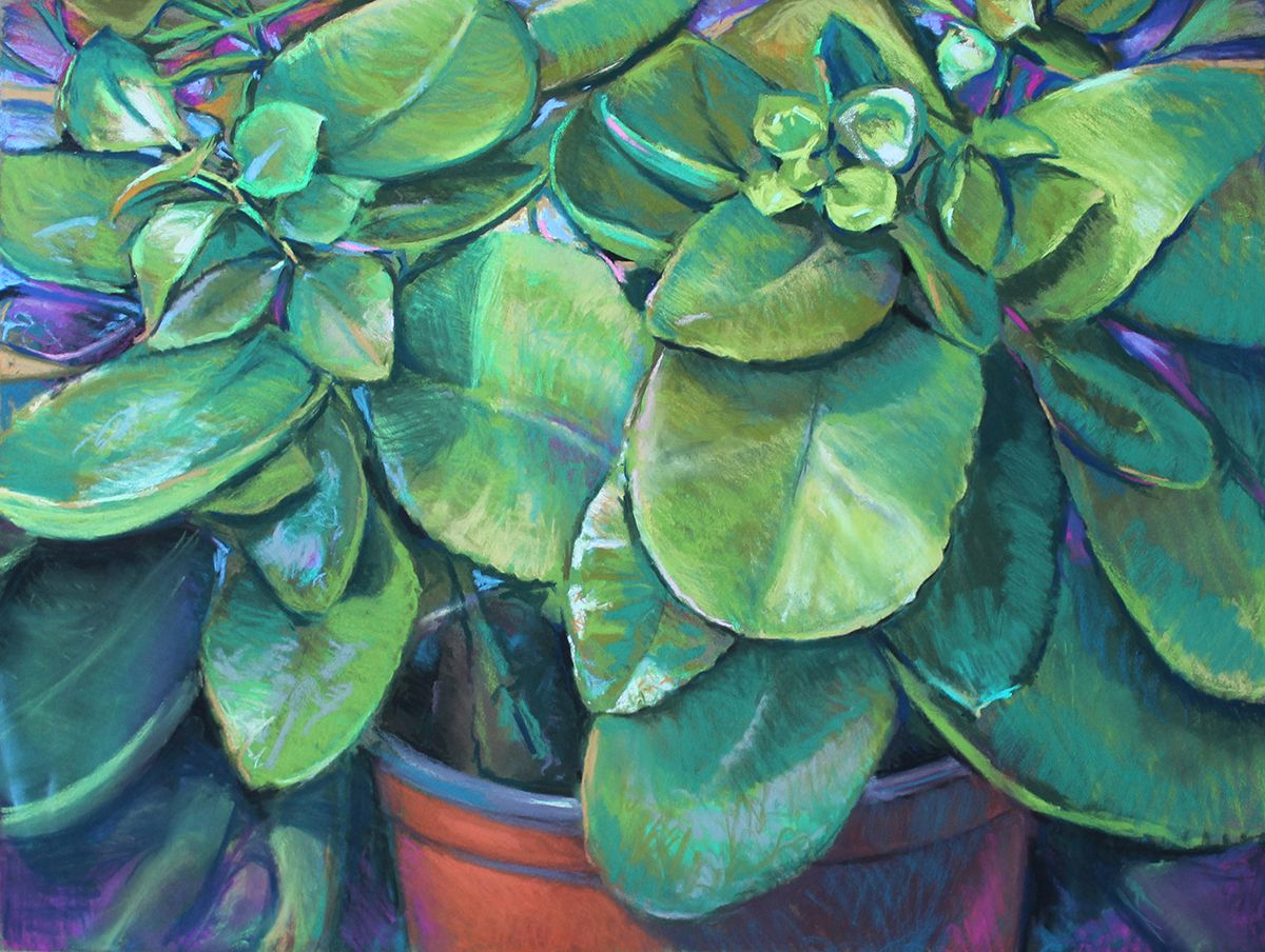2019, Pastel on card, 18 x 24 in.