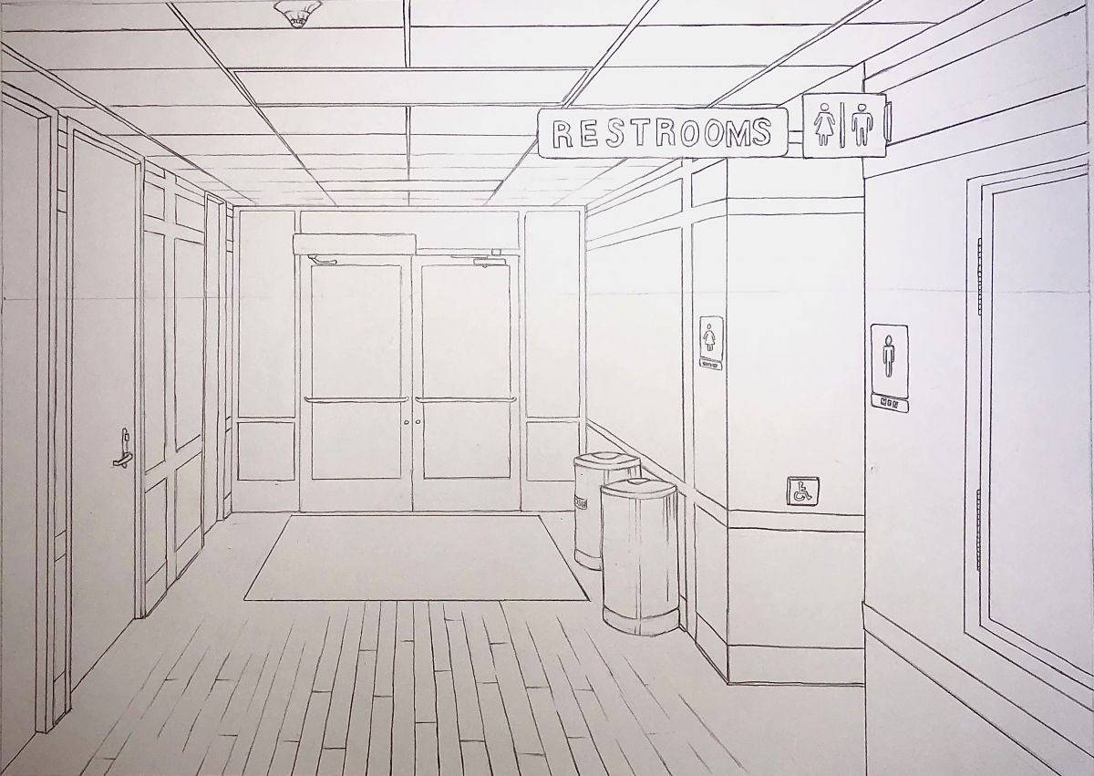 Graphite pencil on paper