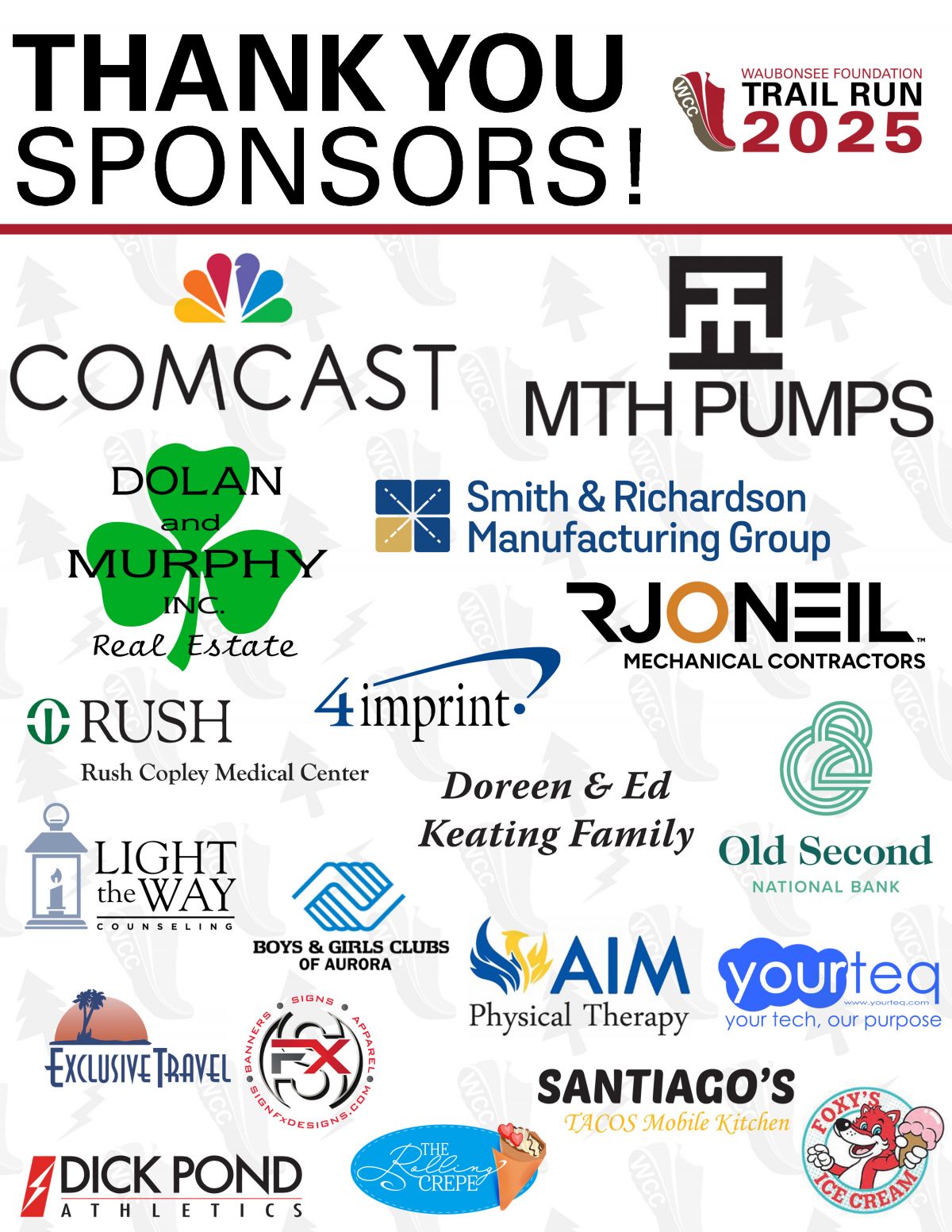 2025 5K/10K Trail Run Sponsors