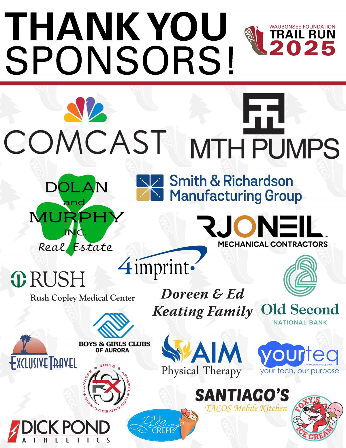 2025 5K/10K Trail Run Sponsors