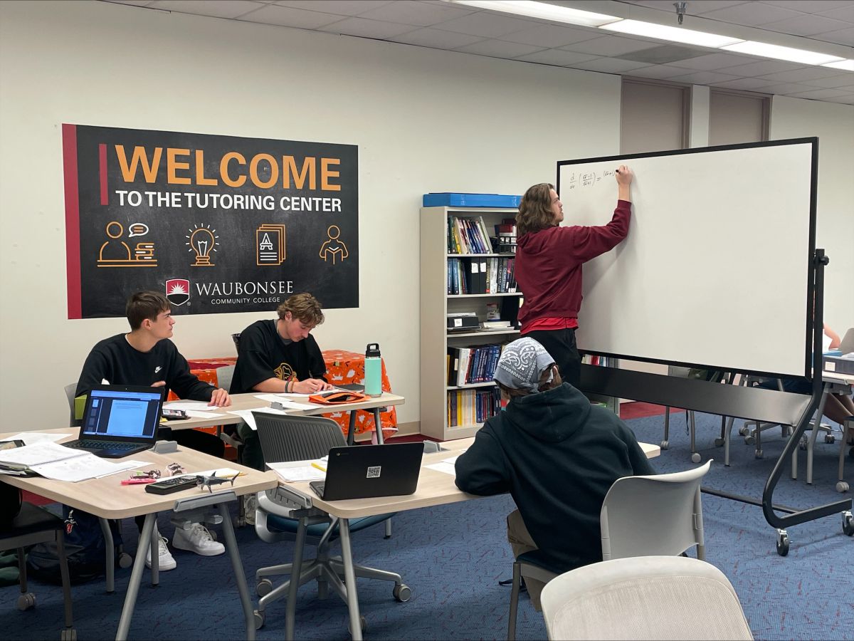 Welcome to the Tutoring Center - Math tutoring session