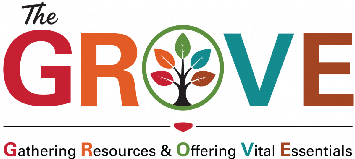 The Grove (Food Pantry) Logo - Gathering Resources and Offering Vital Essentials