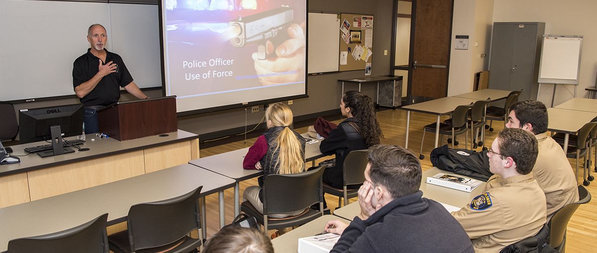 Criminal Justice Class in Bodie Hall