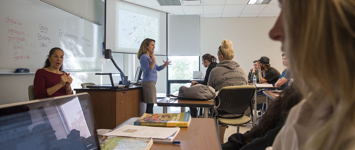 History Class in the Academic and Professional Center