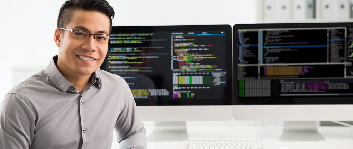 Man Computer Software