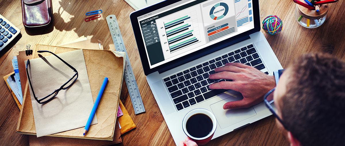 Man Business Accounting Laptop