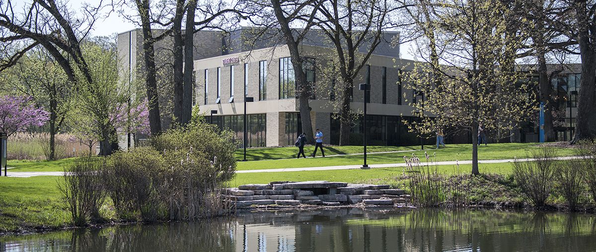 Student Center Students Walking Lake Huntoon Sugar Grove