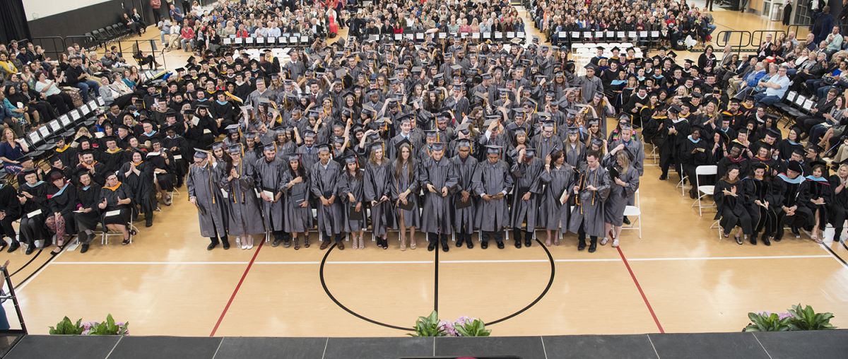 Photo of graduates at 2018 commencement