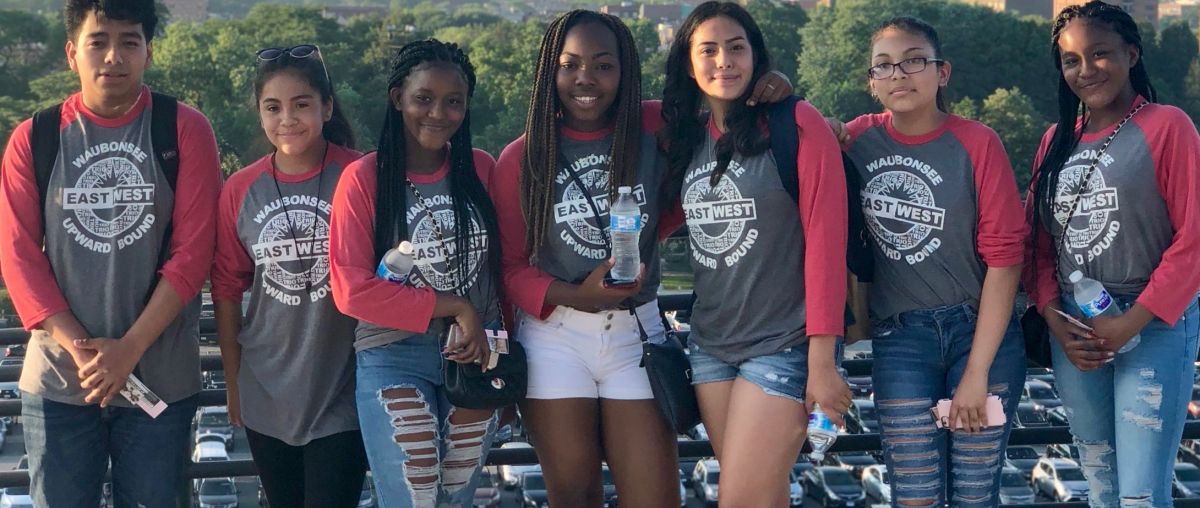 Students at sox game