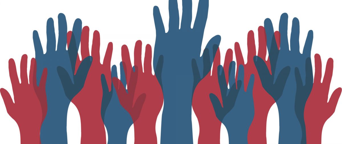 Hands raised