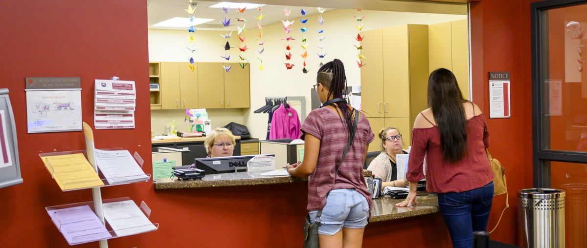 Waubonsee Community College Students at Registration and Bursar