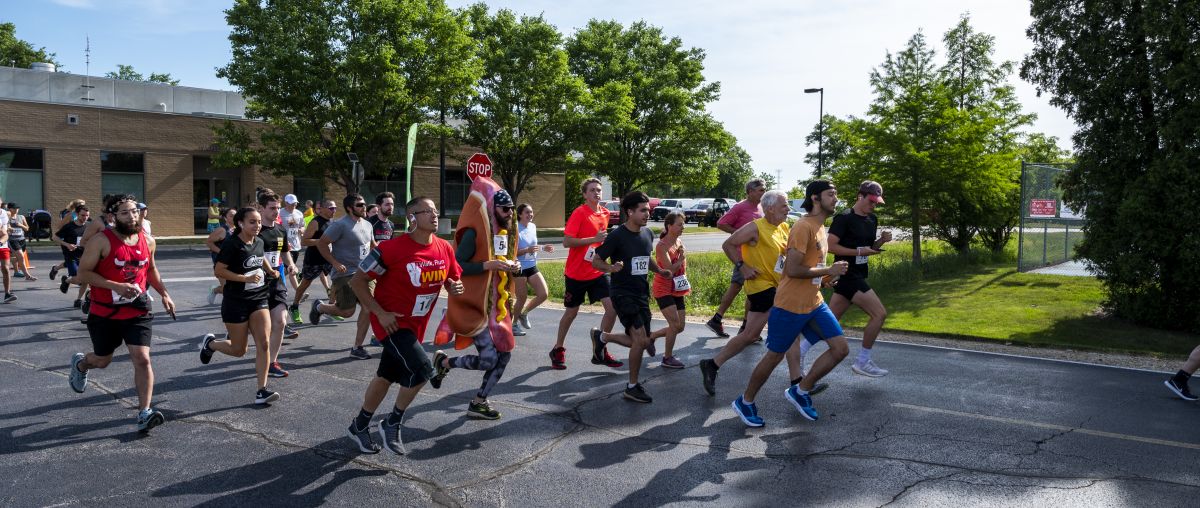 running at the start line