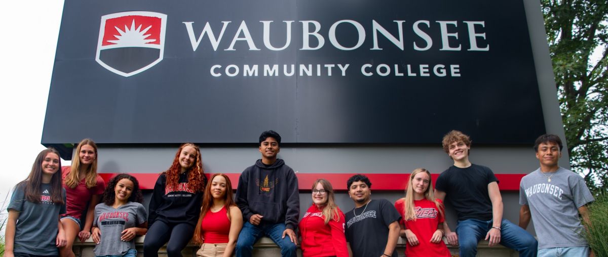Waubonsee Sign Students