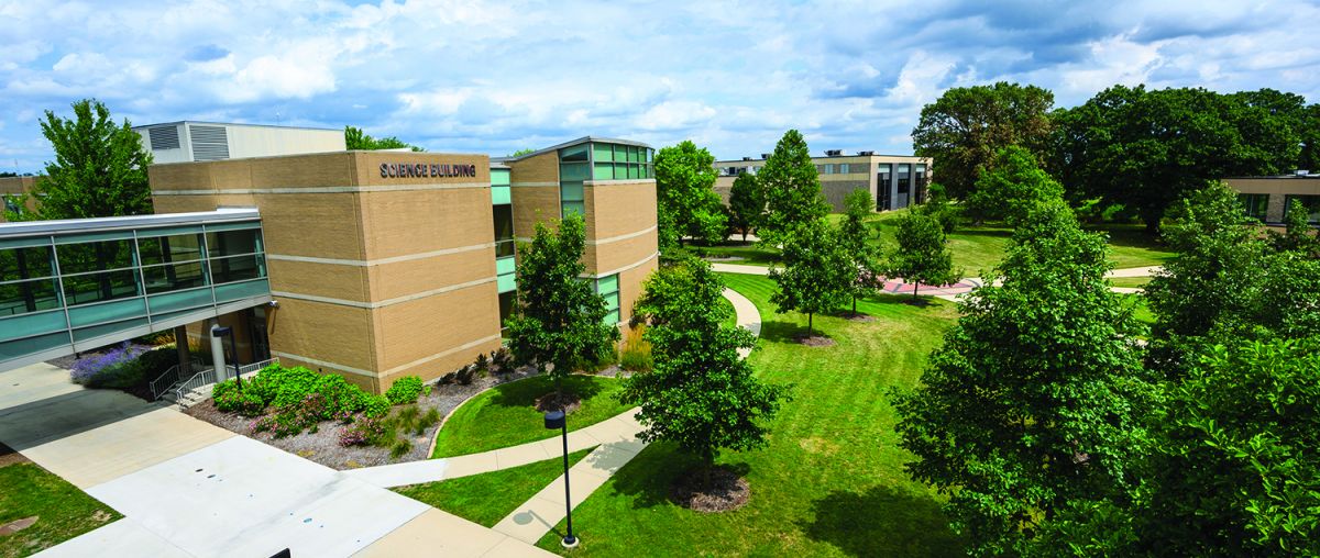 First day of campus - aerial view of sugar grove campus