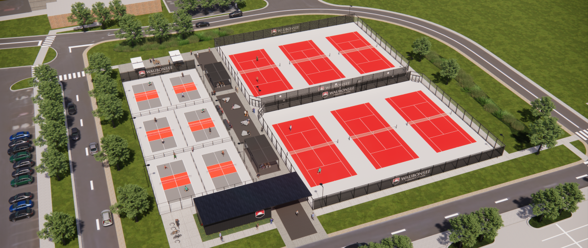 pickleball courts rendering