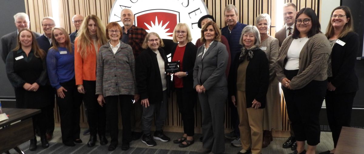 Lifelong Learning Institute members were honored with the 2025 Distinguished Contributor Award at Waubonsee Community Colleges November board meeting.