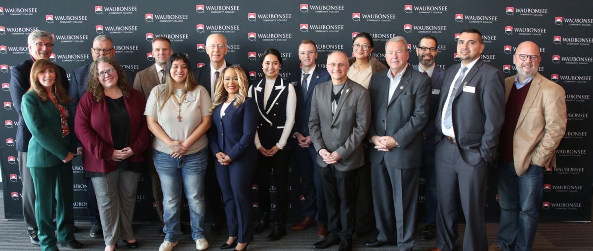 Group photo from Waubonsee Community College’s Inaugural Legislative Roundtable 