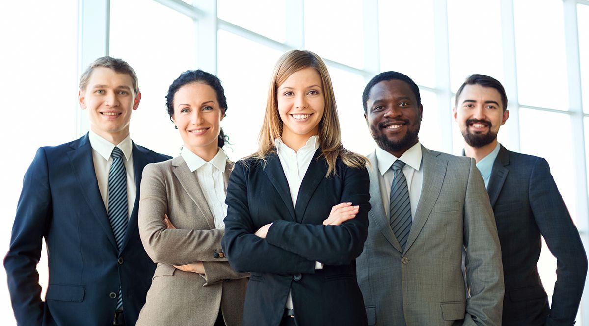 Business Men Women People