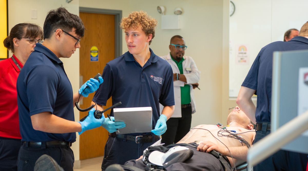 Nursing students in class environment