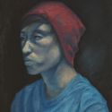 Linsey Luangrath, "Self-Portrait" - 2016, Pastels, 23 3/4 x 17 5/8 in.