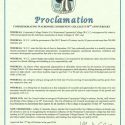 Batavia Proclamation celebrating 50th anniversary