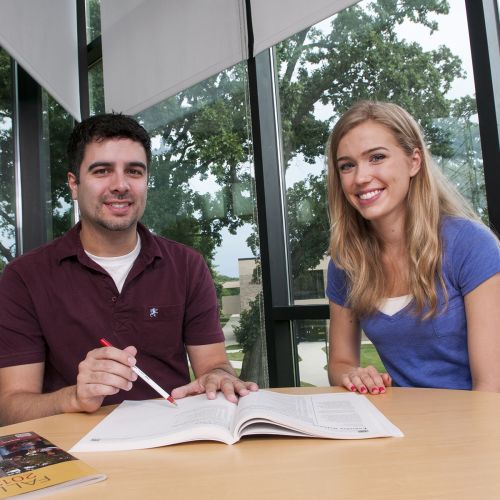 Student studying together