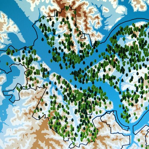 Topographic map S