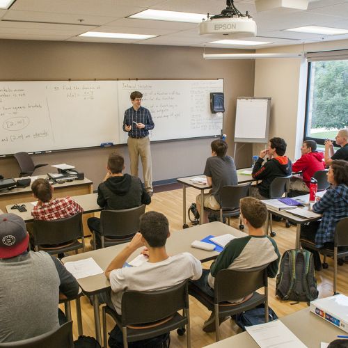 Mathematics class in Bodie Hall