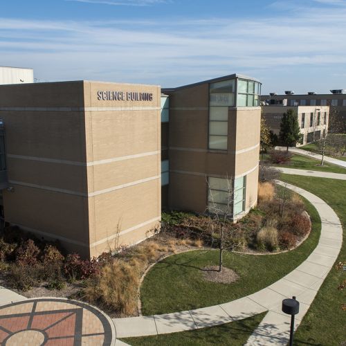 Sugar Grove Science Building elevated view summer S