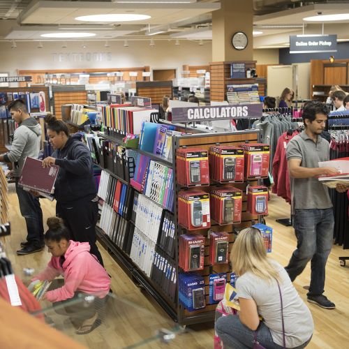 Students in Bookstore S