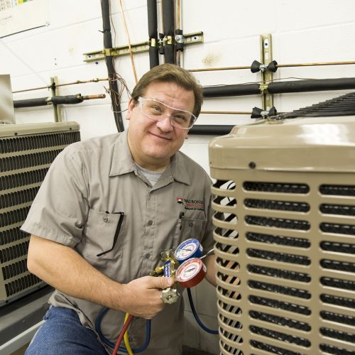 Student in HVAC