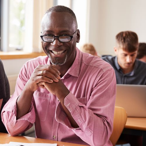 Adult Ed Black Male Student