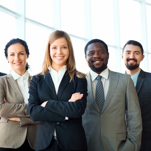 Business Men Women People