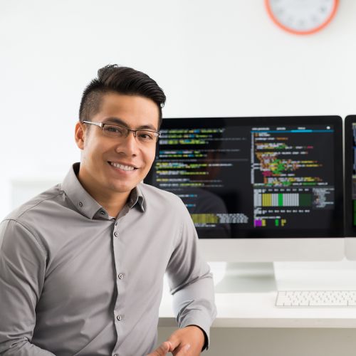 Man Computer Software