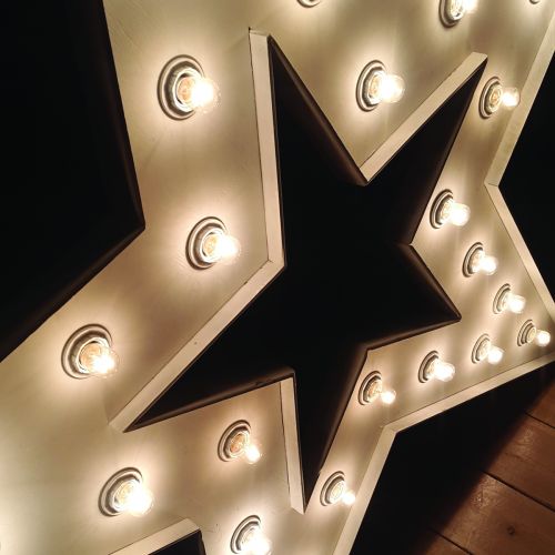 Star shape with lights s