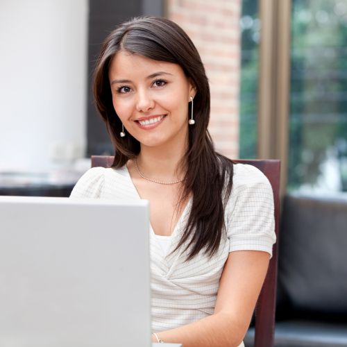 Woman Computer Business