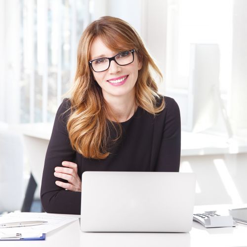 Woman with laptop s