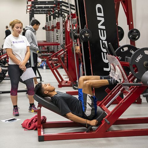 Kinesiology Students Weightroom