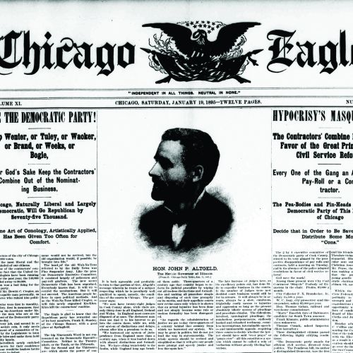 Front cover of old newspaper