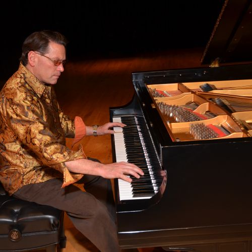 jazz musician playing piano